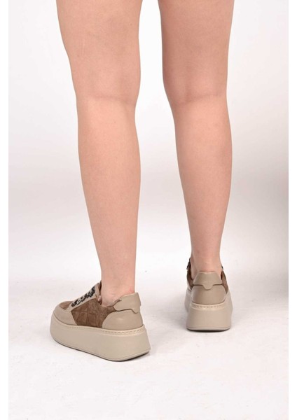 Bağcıklı Poli Taban Hakiki Deri Sneaker 334-7877-49 Kadın Ayakkabı modelleri