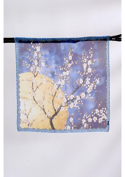 Çiçek Desenli Fular