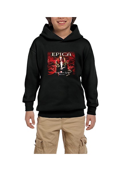 Epica The Phantom Agony Siyah Çocuk Kapşonlu Sweatshirt
