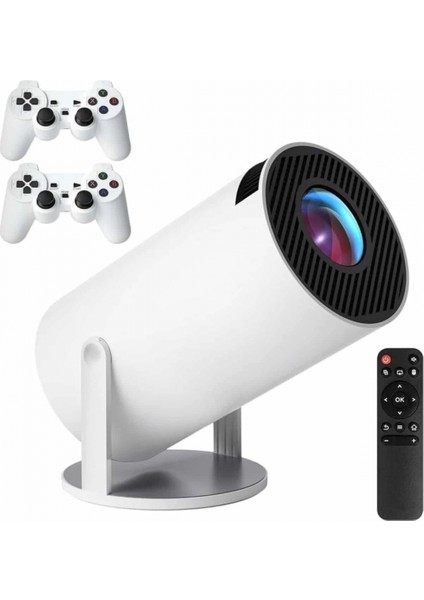 4K Wireless Çift Kollu Kumandalı Oyun Projeksiyonu Retro Video Oyunu fiyatları