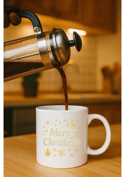 Beyaz Kupa Bardak (Yılbaşı)