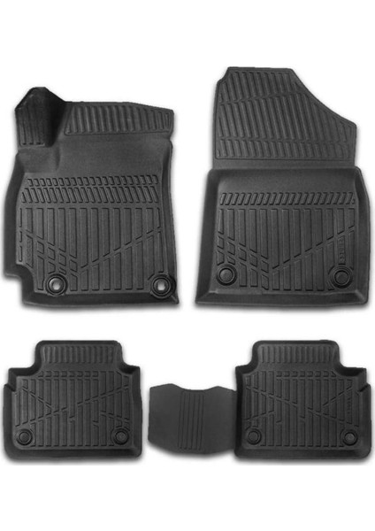 Hyundai Elantra Sedan 2020-2024 Için Havuzlu Oto Paspas, Yüksek Kenarlı, Esnek, Araca Özel, Kokusuz