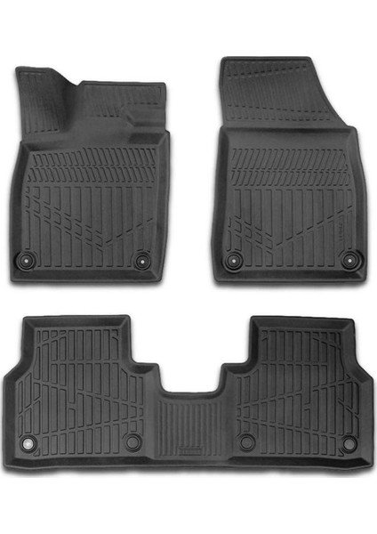 Skoda Elroq Için Havuzlu Paspas, Yüksek Kenarlı, Esnek, Araca Özel, Kokusuz, Oto Paspas