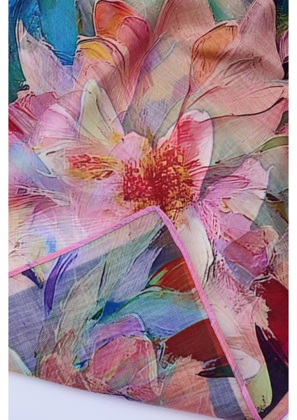 Çiçek Desenli Fular indirimleri