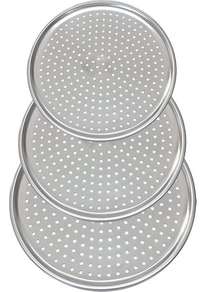 3lü Lüx Delikli Pizza Lahmacun Pide Tepsisi modelleri