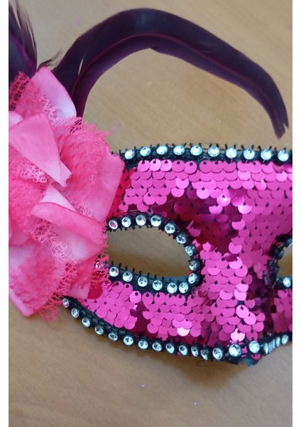 Payetli Bağcıklı Parti Maskesi – El Yapımı, Karnaval & Maskeli Balo Aksesuarı fırsatları