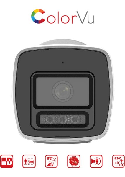 Hıkvısıon DS-2CD1027G2H-LIUF, 2mpix, 2.8mm Lens, H265+, 30MT Gece Görüşü,color Vu Lite, Smart Hybrid Light, Full Time Color, Dahili Mikrofon, Metal Kasa Bullet Ip Kamera fiyatları