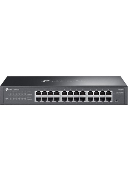 Omada ES224G, 24 Port Gigabit, Yönetilebilir, Metal Kasa Masaüstü/vesa Switch