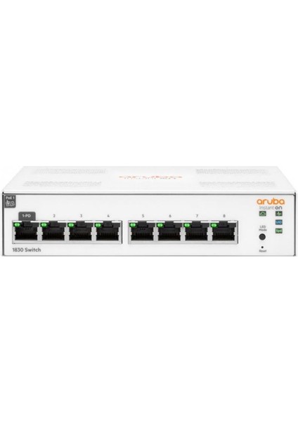 Hp Aruba Instant On, JL810A 1830-8G, 8port, Gigabit, Yönetliebilir, Rack Mount Switch
