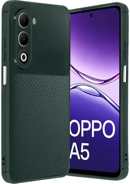 Oppo A5 4g Auto Focus Karbon Kapak - Koyu YEŞIL-(5796) - M967K805-R00967
