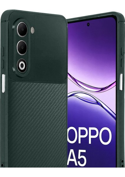 Oppo A5 4g Auto Focus Karbon Kapak - Koyu YEŞIL-(5796) - M967K805-R00967 fiyatları