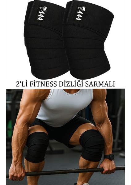 Diz Bandajı 2’li Fitness Dizliği Ağırlık Dizliği Fitness Knee Wraps Fitness Dizlik Sarmalı Dizlik