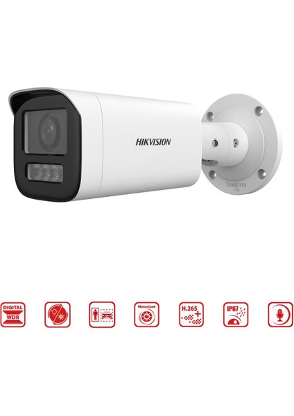 Hıkvısıon DS-2CD1623G2-LIZSU 2mpix, 2,8-12MM Motorize Lens, H265+,30MT Gece Görüşü, Sd Kart, Poe, Bullet Ip Kamera