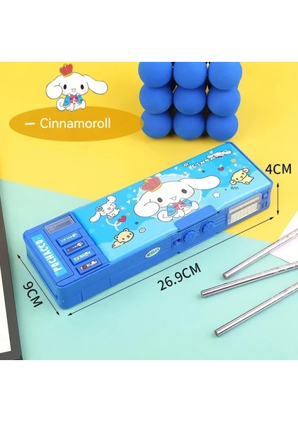 Sanrio Cinnamoroll Çok Fonksiyonlu Şifreli Kalem Kutusu (Mavi) Kuromi Kalemlik Sanrio Kore Tarzı indirimleri