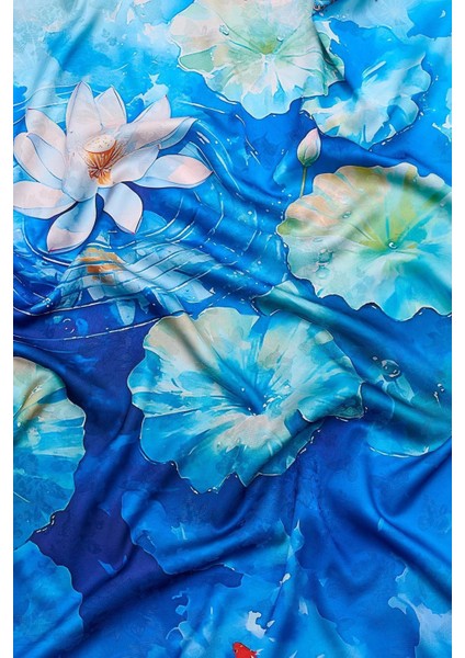 Çift Taraflı Çiçek Desenli Fular fırsatları