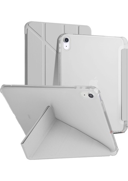 Ipad 11.nesil 11 Inç 2025 A16 Uyumlu Üçgen Katlanabilir Kalemlikli Yatay Dikey Standlı Akıllı Kılıf