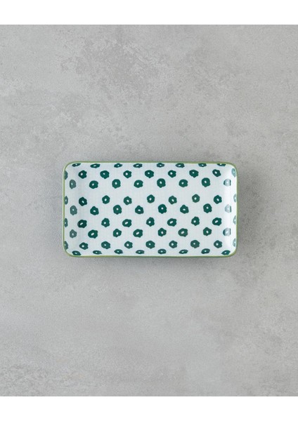 Plantopia Porselen Kayık Tabak 17X10 cm Beyaz - Yeşil (17.11.2025) fiyatları