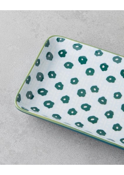 Plantopia Porselen Kayık Tabak 17X10 cm Beyaz - Yeşil (17.11.2025) modelleri