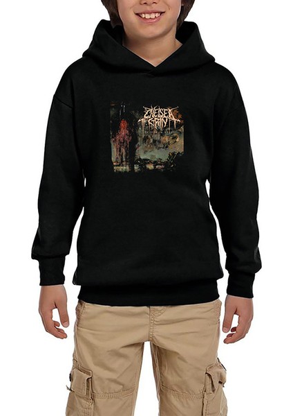 Chelsea Grin Suffer In Hell Siyah Çocuk Kapşonlu Sweatshirt