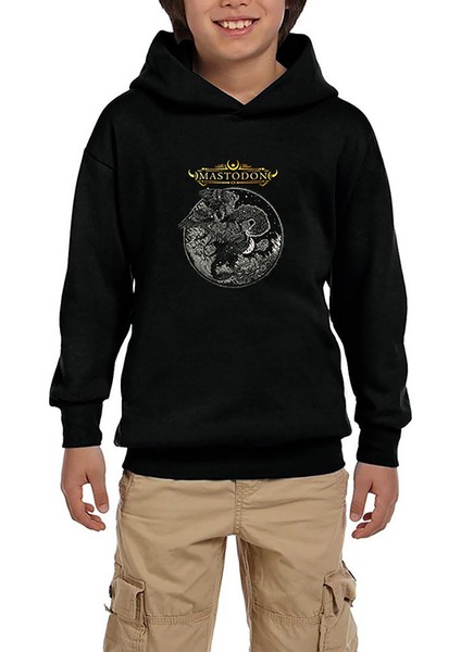 Mastodon Cold Dark Place Siyah Çocuk Kapşonlu Sweatshirt