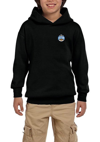 Nba Eastern Logo Siyah Çocuk Kapşonlu Sweatshirt