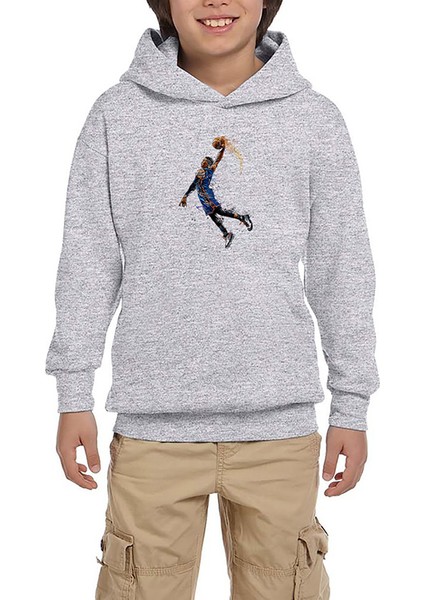 Okc Russell Westbrook Gri Çocuk Kapşonlu Sweatshirt
