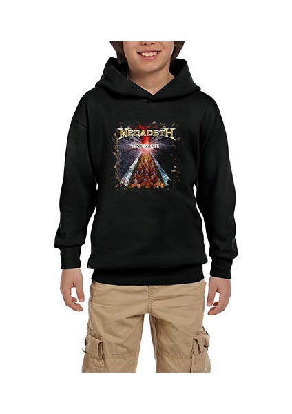 Megadeth Endgame Siyah Çocuk Kapşonlu Sweatshirt