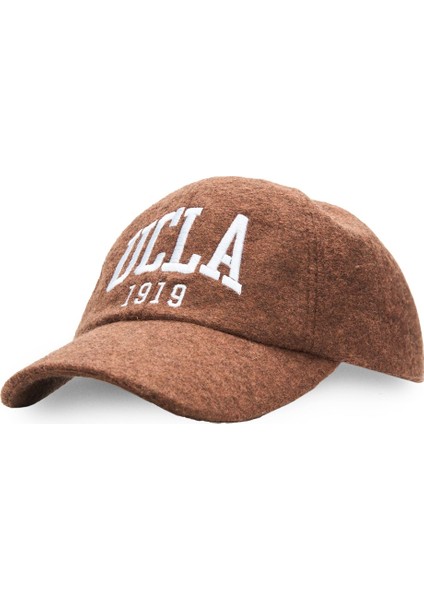 Axıs Kahve Baseball Cap Nakışlı ve Kaşe Kumaş Unisex Şapka