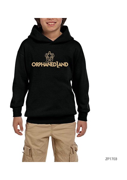 Orphened Land Siyah Çocuk Kapşonlu Sweatshirt