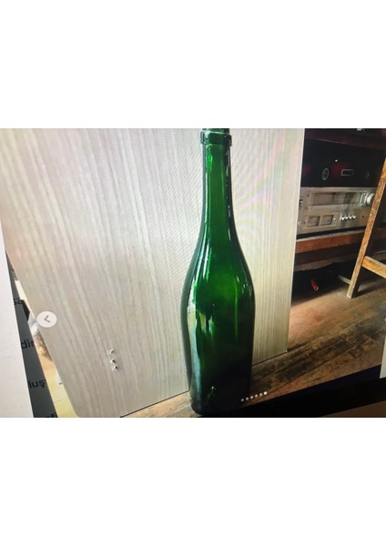 Yeşil Renk Fransız Büyük Boy Şarap Şişesi 47 cm Uzunluğunda 13 cm Çapında fırsatları