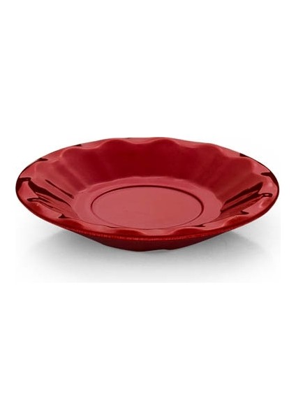 Kırılmaz Çay Tabağı 12 Adet 11 cm Kırmızı TR304R