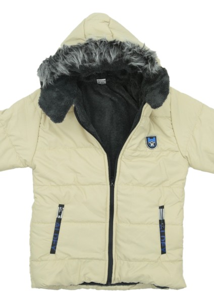 Kız Çocuk Içi Peluşlu-Kürk Kapüşonlu-Fermuarlı Mont 12428 fiyatları