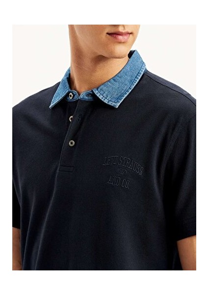 Denim Collar Polo Tişört fırsatları
