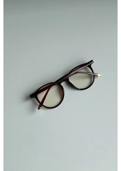 Hugo Ekran Gözlüğü Unisex Kahverengi Çerçeve Şeffaf Mavi Cam Mavi Işık Korumalı Aksesuar Gözlük fiyatları