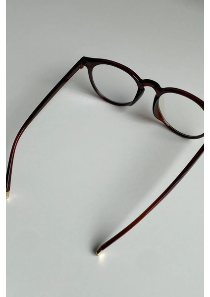 Hugo Ekran Gözlüğü Unisex Kahverengi Çerçeve Şeffaf Mavi Cam Mavi Işık Korumalı Aksesuar Gözlük modelleri