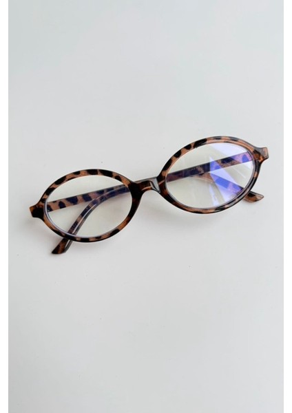 Frank Oval Mavi Işık Korumalı Optik Uyumlu Camları Değiştirilebilir Gözlük Blue Block