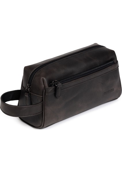 Erkek Hakiki Deri Portföy El Çantası – Fermuarlı, Çok Bölmeli, Premium