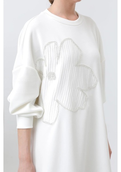 Kadın Önü Işlemeli Garni Detaylı Tunik - 10627TNK fiyatları