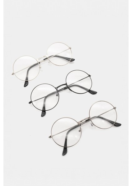 BP9040 Unisex Gold Çerçeveli Mavi Işık Korumalı Retro Metal Çerçeve Şeffaf Gözlük indirimleri