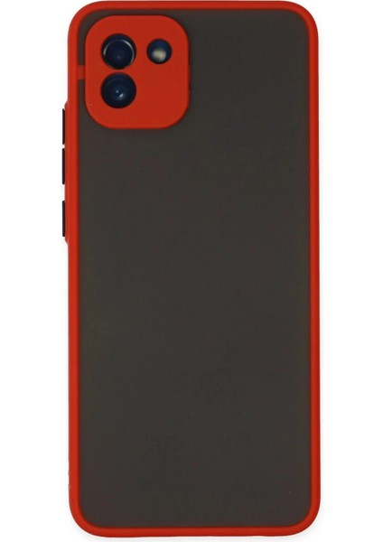 Samsung Galaxy A03 Kılıf Montreal Silikon Kapak - Kırmızı