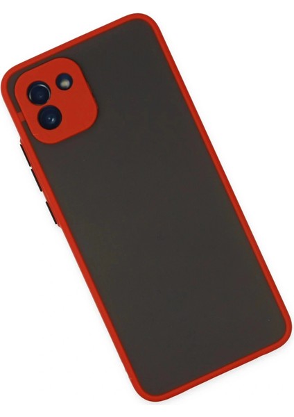 Samsung Galaxy A03 Kılıf Montreal Silikon Kapak - Kırmızı modelleri