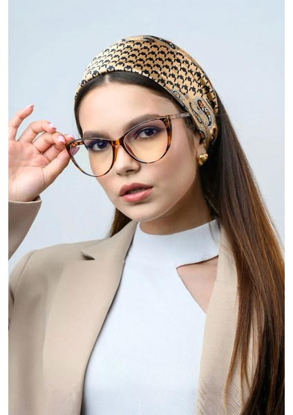 Mavi Işık Korumalı Cat Eye Gözlük Optik Uyumludur Blue Block Şeffaf Leopar Çerçeve modelleri