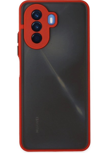Huawei Nova Y70 Kılıf Montreal Silikon Kapak - Kırmızı