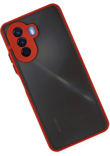 Huawei Nova Y70 Kılıf Montreal Silikon Kapak - Kırmızı modelleri