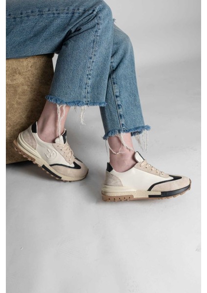 Bağcıklı Termo Taban Sneaker 101-24614-08 Kadın Ayakkabı