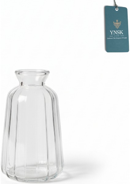 Minimalist Dekor Cam Vazo - Şeffaf - 6 x 11 x 3,5 cm modelleri