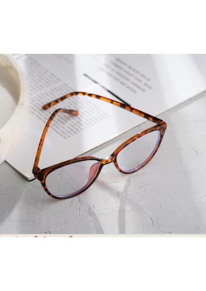 Leopar Desenli Mavi Işık Korumalı Gözlük fırsatları