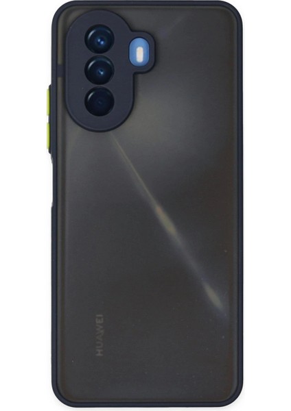 Huawei Nova Y70 Kılıf Montreal Silikon Kapak - Lacivert