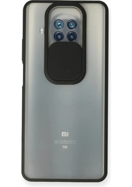 Xiaomi Mi 10T Lite Kılıf Palm Buzlu Kamera Sürgülü Silikon - Siyah