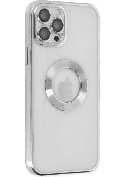 iPhone 12 Pro Kılıf Slot Silikon - Gümüş modelleri